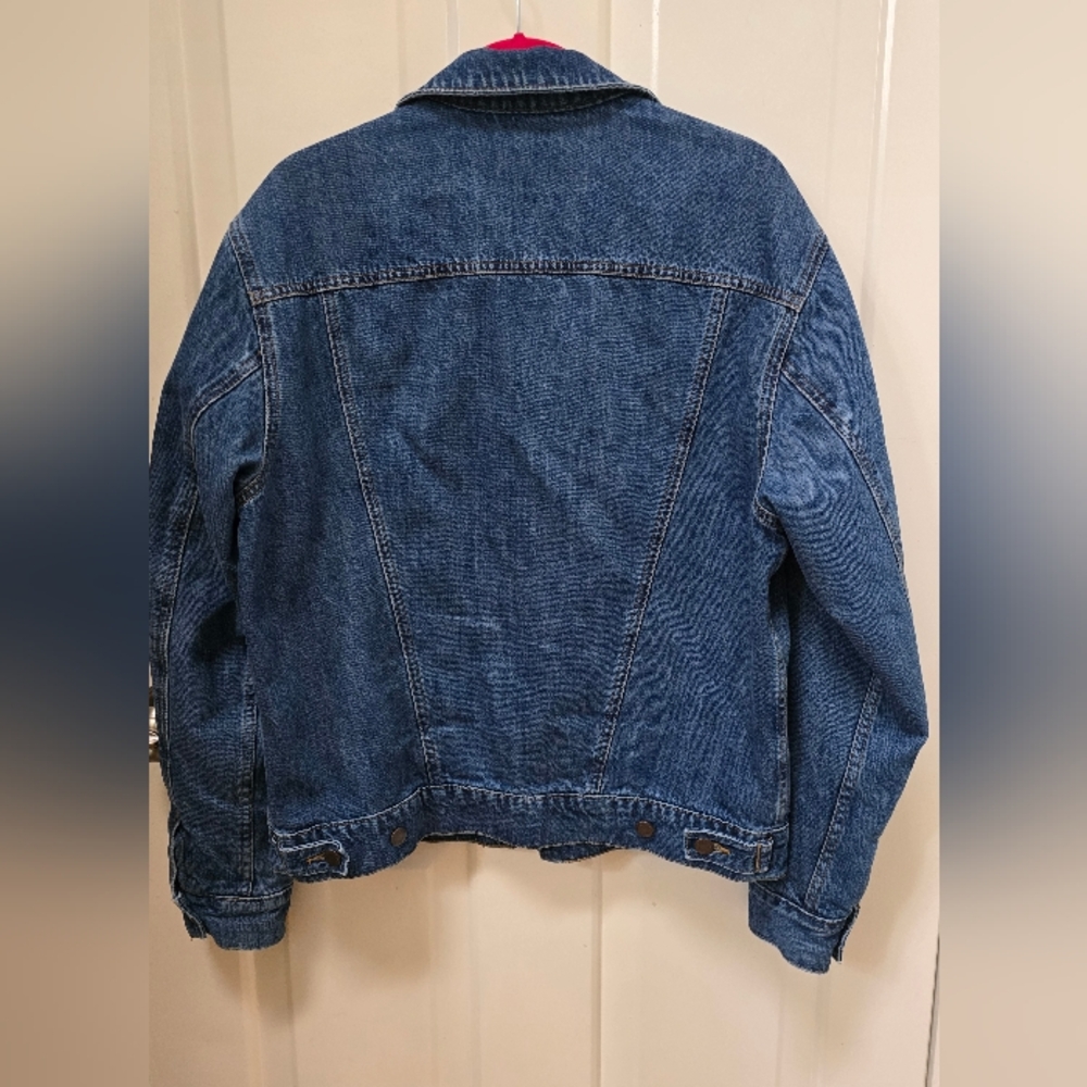 Wrangler Blue Denim Men Jacket Size M-Very Good Condition - Picture 8 of 17